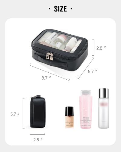 EACHY Clear Makeup Bag – Waterproof Travel Cosmetic Organizer