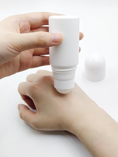 4-Pack 50mL Roll-On Bottles for DIY Deodorants & Essential Oils