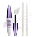 LZXLUKGIR White Mascara and Eyeliner Set - 5D Silk Fiber Mascara & White Eye Pencil