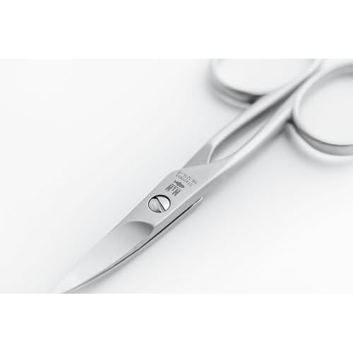 NN Knives Nail Scissors - Left-Handed, Premium European Stainless Steel, Curved Design for Precise and Comfortable Nail Trimming - Professional-Grade Scissors for Meticulous Grooming Tasks, NN-1214-B