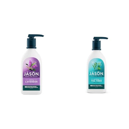 JASON Natural Body Wash & Shower Gel, Calming Lavender & Purifying Tea Tree, 30 Oz, 2-Pack