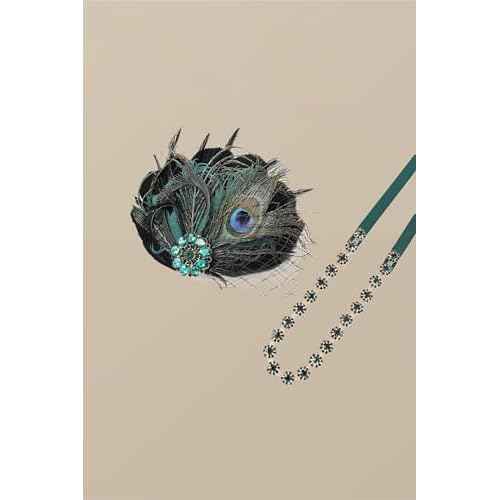 BABEYOND Flapper Headpiece for Women - 1920s Headband Roaring 20s Great Gatsby Accessories Rhinestone Feather Hair Clip