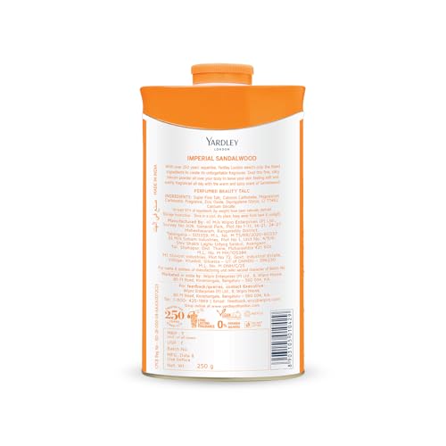 Yardley Sandalwood Perfumed Talc, 250 g