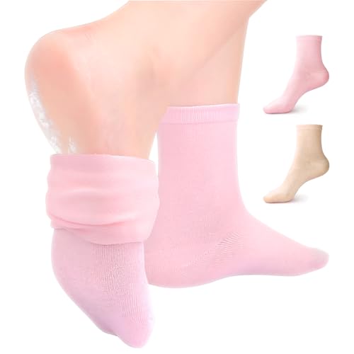 Moisturizing Gel Socks for Dry Feet - 2 Pairs, One Size