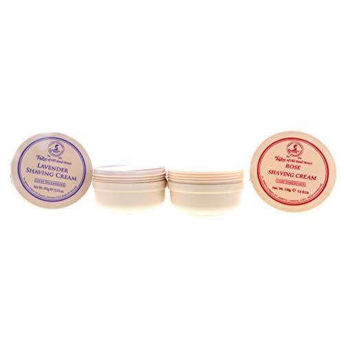 Taylor of Old Bond Street Shave Cream - 2 Pack 5.3 0z Each Choose Your Scents! (Rose and Lavender)