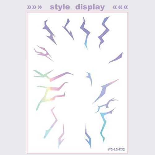 Temporary Tattoos,Cosplay Tattoos Stickers,Cosplay Accessories for Cosplay, Halloween, Birthday and Party Makeup