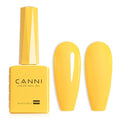 CANNI Butter Yellow Neon Gel Polish - High-Gloss UV/LED Soak Off, 15ml