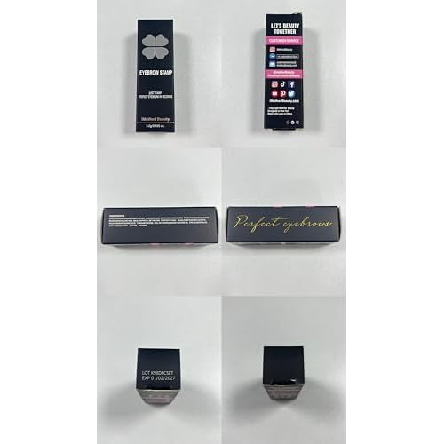 iMethod Eyebrow Stamp for Eyebrow Stencil Kit - Brow Stamp Refill Eyebrow Powder, Brown