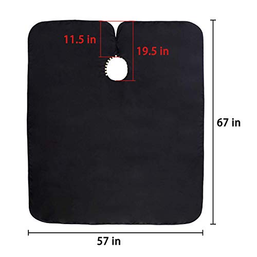 Oak Leaf Hair Cutting Capes 57x67 Inches Water-Resistant 2 Pack