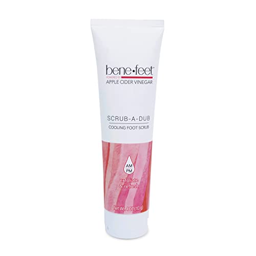 Benefeet Scrub-A-Dub Exfoliating Cooling Foot Scrub for Dry Feet - 4 oz