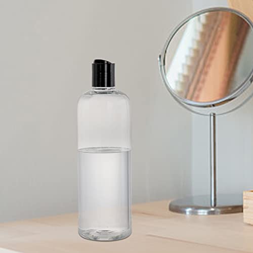 20 Pack 16oz Clear Plastic Bottles with Flip Caps