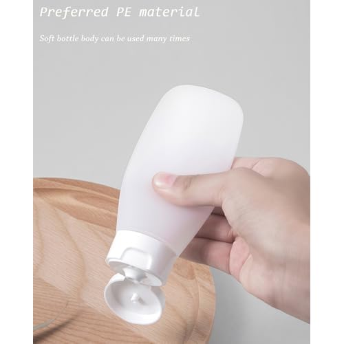 12PCS 150ML/5oz Empty Clear Refillable Cosmetic Soft Tube Squeeze Bottle With Flip Cap Makeup Container Shampoo Facial Cleanser Body Cream Bath Container Portable Cosmetics Travel Set For Women Lady
