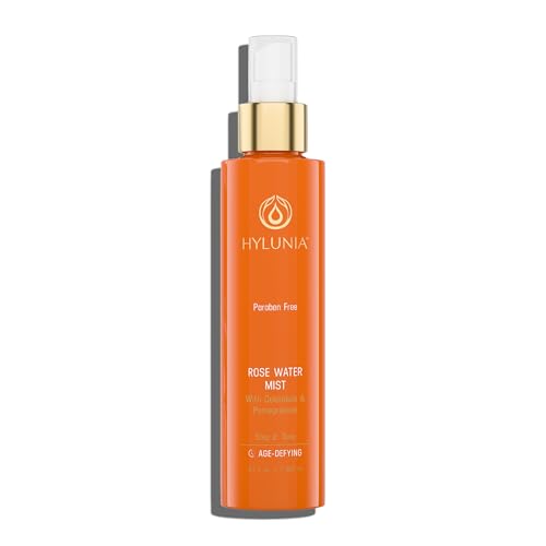 Hylunia Rose Water Mist - 5.1 fl oz - Calendula and Pomegranate - Natural Vegan Skin Repair