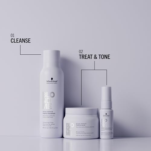 BlondMe Bond Repair Purple Conditioner for Blonde Hair 8.45oz