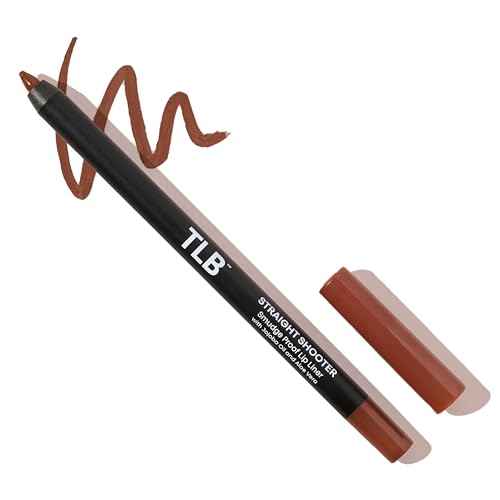 The Lip Bar - Lip Liner, Straight Shooter (Medium Brown) - High Pigment & Super Creamy - Smudge Proof & Water Resistant - Jojoba Oil, Aloe Vera, Coconut Oil, Vitamin E - Vegan & Cruelty Free - .042 oz