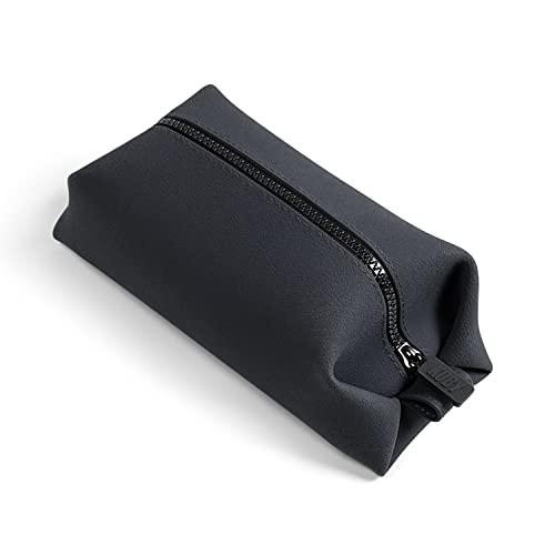 TOOLETRIES The Koby Lite Dopp Kit - Silicone Toiletry Organizer, Bathroom Travel Bag - Heavy-Duty Zipper, Leak Resistance, Easy to Clean - 9" x 4" x 4" - Charcoal