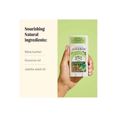 JUKEBOX Natural Deodorant for Women?Born to Be Wild Scent-Aluminum-Free, No Baking Soda, No Harsh Chemicals, Odor Blocking Technology, Wild Fern, Pink Pepper, Vetiver-a Dr. Squatch Brand-2.65oz