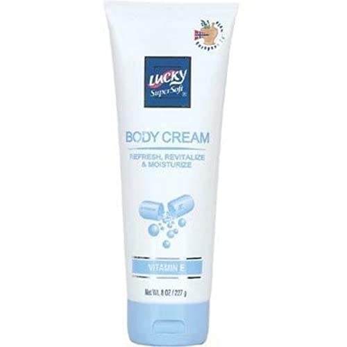 Lucky Super Soft Body Cream, Vitamin E, 8 Ounce