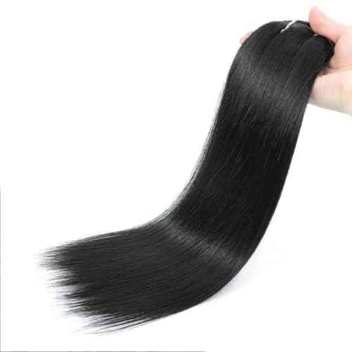 Clip In Hair Extensions Real Human Hair Straight Hair Clip in Human Hair Extensions Human Hair 1B Natural Black Silky Thick Real 100% Human Hair for Black Women Virgin Hair 120g 22 Inch