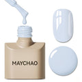 MAYCHAO Baby Blue Gel Nail Polish - Long Lasting Soak Off UV LED Gel, 15ml