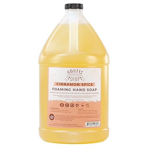 Adams Handmade Soap Liquid Foaming Soap 1 Gal - Cinnamon Spice