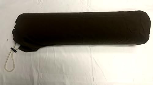 Therapist's Choice Soft Microfiber Round Bolster Cover (6" x 27") - Black