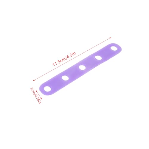 20 Pack Hair Perm Rods Rubber Bands - Silicone Elastic Straps