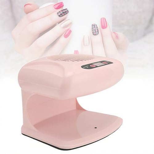 Air Nail Dryer, Nail Fan Blower Dryer Machine with Automatic Induction Sensor Cold Hot Air 300W High Power Nail Polish Dryer Drying Fan for Home and Salon Use, 5.7 x 6.1 x 7.3in