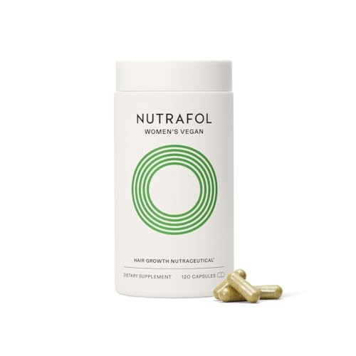 Nutrafol Women's Vegan Hair Growth Supplements, Plant-based, Ages 18-44, Clinically Tested for Visibly Thicker, Stronger Hair, Dermatologist Recommended - 1 Month Supply