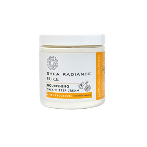 Shea Radiance Nourishing Body Cream with Colloidal Oatmeal | Hydrating Moisturizer for Sensitive Skin | Gentle Hydration with Long Lasting Moisture | Citrus Blossom 8 oz