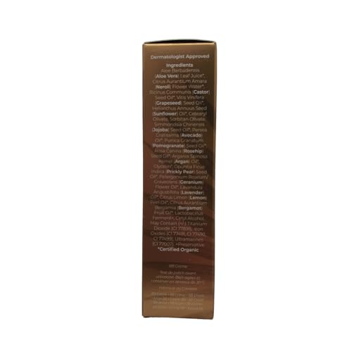 INIKA Organic BB Cream Foundation - Vegan Makeup with Hydrating Prickly Pear, Jojoba, and Pomegranate Seed Oil - Lightweight Glow for Balanced Skin Tone, Beige, 1 fl oz
