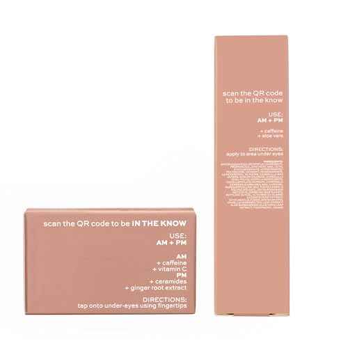 ITK Skincare Eye Cream Set - Caffeine Infused Under Eye Stick + Anti Aging Day + Night Eye Cream with Vitamin C and Ceramides - Brighten + Depuff - Hydrate, Firm + Reduce Puffiness - Skincare Set