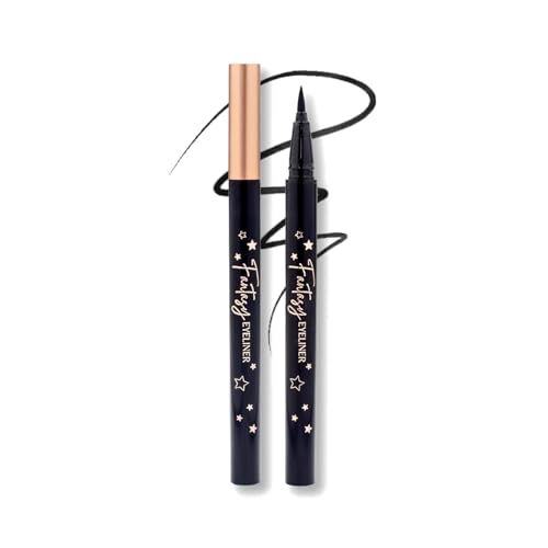 Beauty Fantasy Eyeliner Pen ? Ultra-Fine Felt Tip, Waterproof & Smudge-Proof Liquid Eyeliner, 24H Long Wear, Jet Black, Quick-Drying, Cruelty-Free, 0.01 FL.OZ/0.4 ML