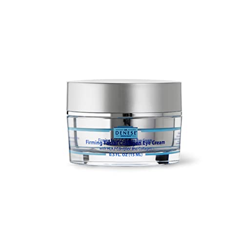 Dr. Denese SkinScience Firming Facial Collagen Eye Cream 0.5oz ? Collagen, Hyaluronic Acid & Peptides for Smoother Under Eye Skin ? Reduces Look of Puffiness, Dark Circles & Fine Lines ? Travel Size