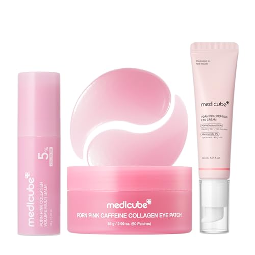 Medicube PDRN Bounce & Glow Trio - Eye Cream, Balm Stick & Patch Set