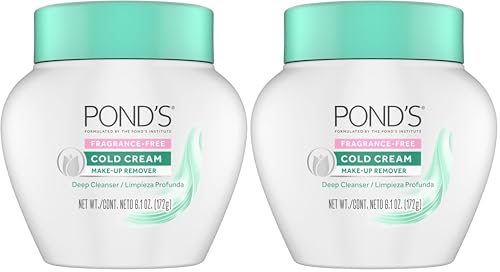 POND'S Cold Cream Cleanser Fragrance-Free - 6.1 oz (Pack of 2)