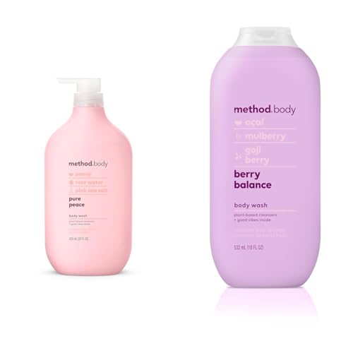 Method Body Wash Pure Peace 28 oz and Berry Balance 18 oz Paraben Phthalate Free