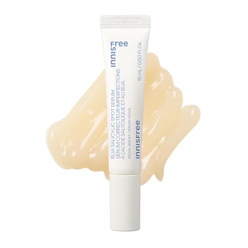 innisfree Bija Spot Serum with Salicylic Acid & Castor Oil, Korean Treatment for Acne, Pore Care, Smooth Skin