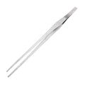Comfecto 15 Inch Extra Long Tweezers Stainless Steel Straight Serrated Tip, Non Slip Reptile Feeding Tweezer Tongs Tool for Aquarium Aquascaping Cooking
