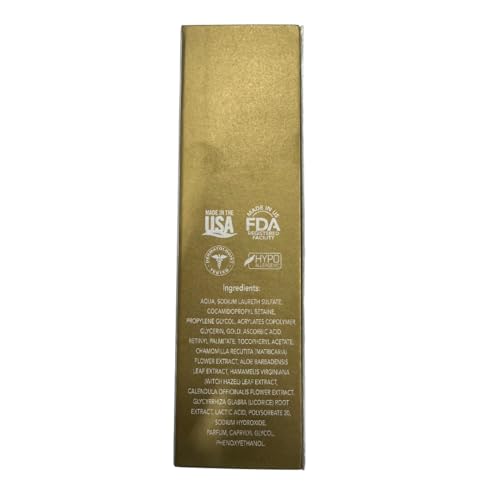 Orogold 24K Vitamin C Facial Cleanser ? Gentle Daily Cleansing Gel With Gold and Vitamin C ? Foaming Face Wash For All Skin Types ? 2.7 Fl. Oz.