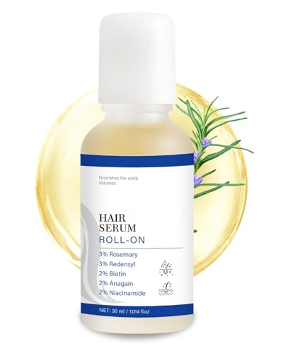 Hair Growth Serum Roll-On | Rosemary, Biotin & Redensyl