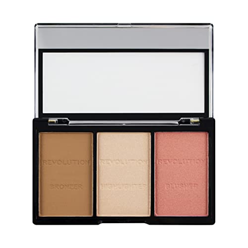 Makeup Revolution Ultra Sculpt & Contour Kit, Contour Palette, Define Your Features, Vegan & Cruelty Free, Ultra Fair C01, 3.6g
