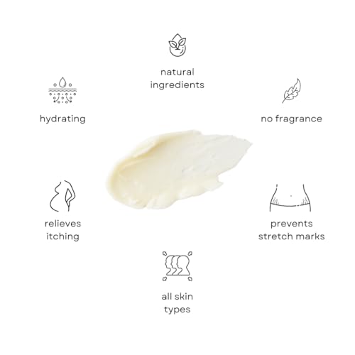 Organic Belly Butter for Pregnancy Stretch Mark Prevention 4oz