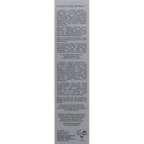CINEMA SECRETS Moisture spray+ Hydrating Mist - Red Algae Face Spray for Moisture, Skin Prep, Collagen Support, Refreshes Makeup & Soothes Dry, Sensitive Skin