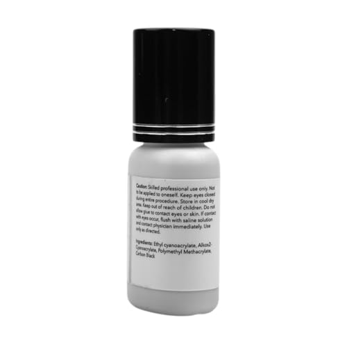 GladGirl Mega Pro Hold Lash Extension Glue for Single Strand Lashes, 5 ml, Volumizing, Low Fumes, Up to 3 Weeks Retention, Fast Drying Time