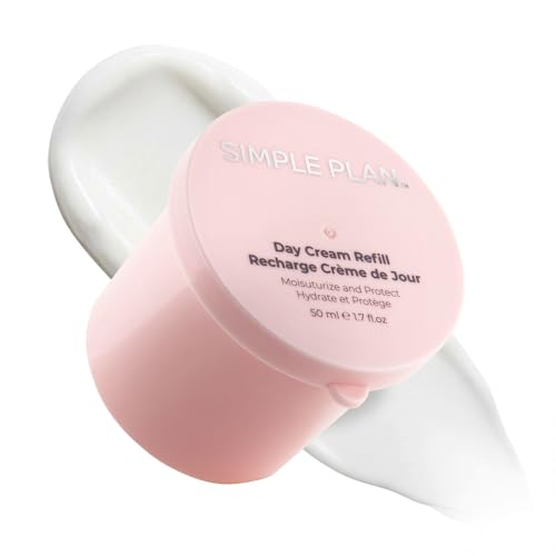 SIMPLE PLAN Refill Hyaluronic Acid Day Cream ? Anti-Aging Facial Moisturizer for Men & Women ? Lightweight Hydrating Face Cream to Reduce Wrinkles & Restore Skin Barrier