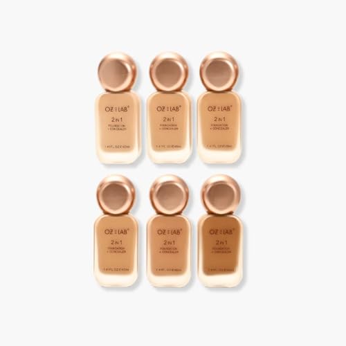 2-in-1 Liquid Foundation & Concealer - Full Coverage, Semi-Matte