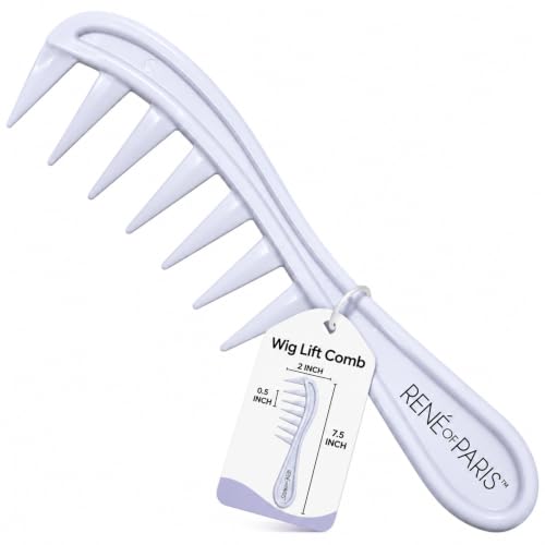 Wide Tooth Detangling Comb for Wigs & Hair Extensions - Gentle Styling Tool