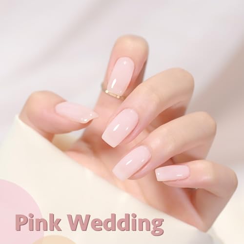 Modelones Milky Pink Nail Strengthener & Growth Polish A3 - Damaged Nails