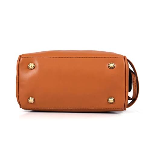 Leather Toiletry Travel Pouch Faux Leather Waterproof Dopp Kit By Aaron Leather Goods